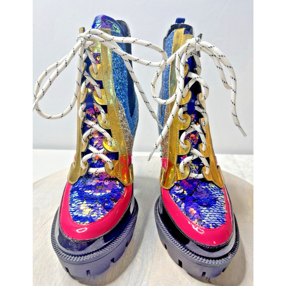 Cape Robbin Women’s Nell-v Boots Mermaid Metallic Size 9 - Picture 5 of 13